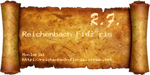 Reichenbach Flóris névjegykártya
